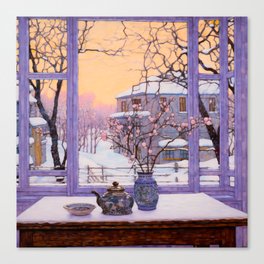 The Silence of a Snowy Day Canvas Print