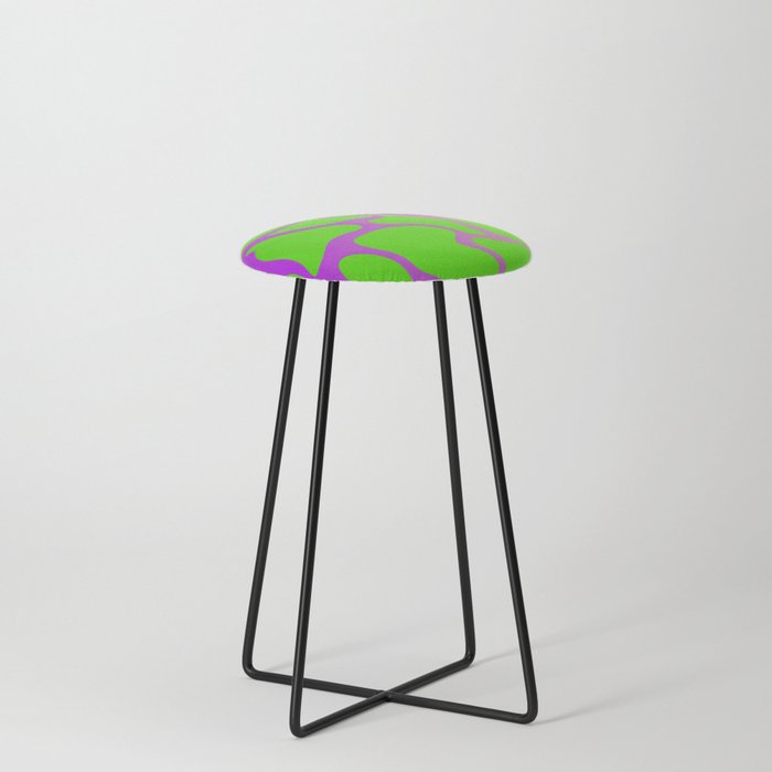 Green and Purple Gradient Counter Stool