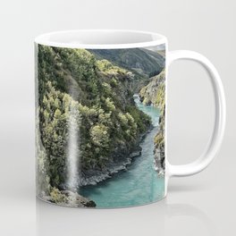New Zealand Photography - Kawarau River Going Past The Beautiful Nature Mug