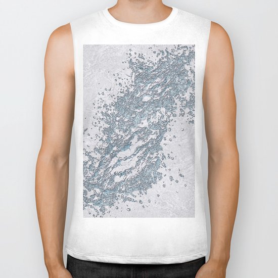 BE WATER MARBLE (abstract) Biker Tank