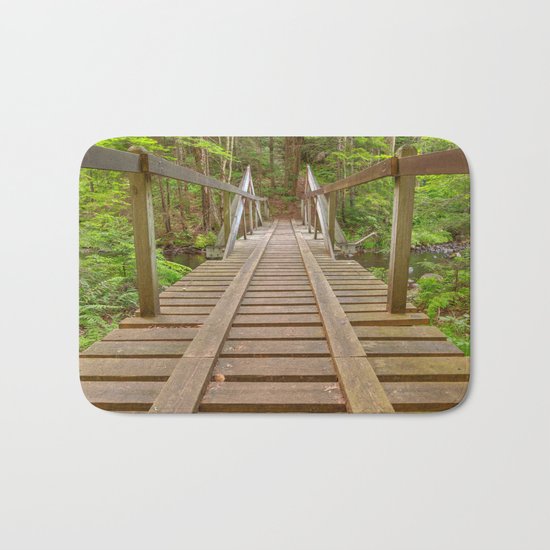 Forest Track Bridge Bath Mat