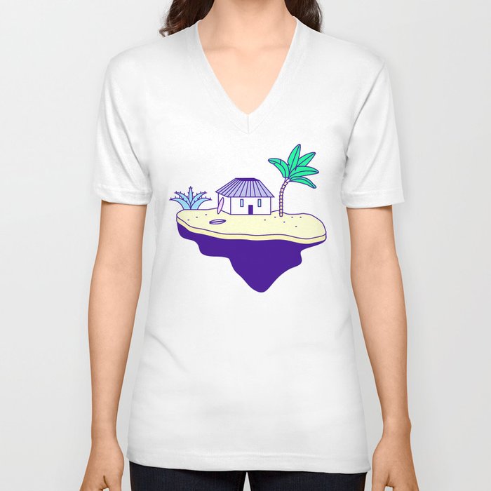 Surf Island V Neck T Shirt