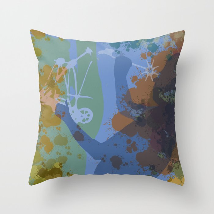 Voyager (Blue) Throw Pillow