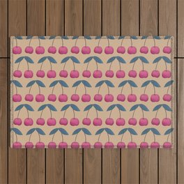 Better in Pairs Cherries - Muted Peach Medium Outdoor Rug