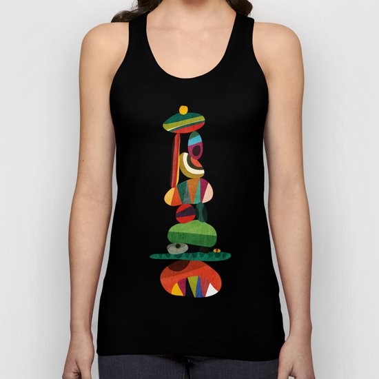 Totem - balanced pebbles Unisex Tank Top