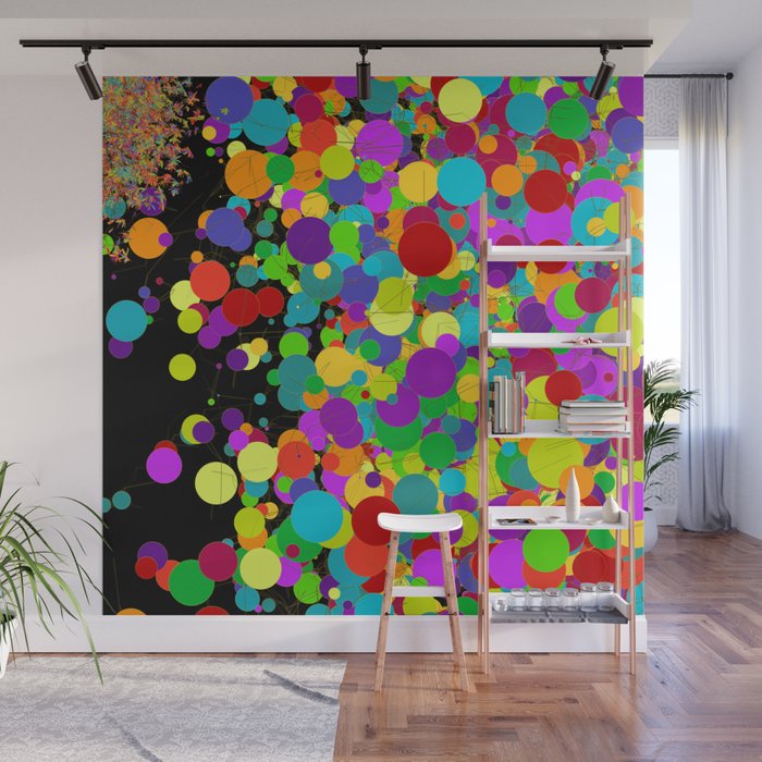 Balls and flowers Wall Mural