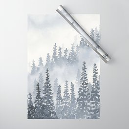 A Gray Forest Wrapping Paper