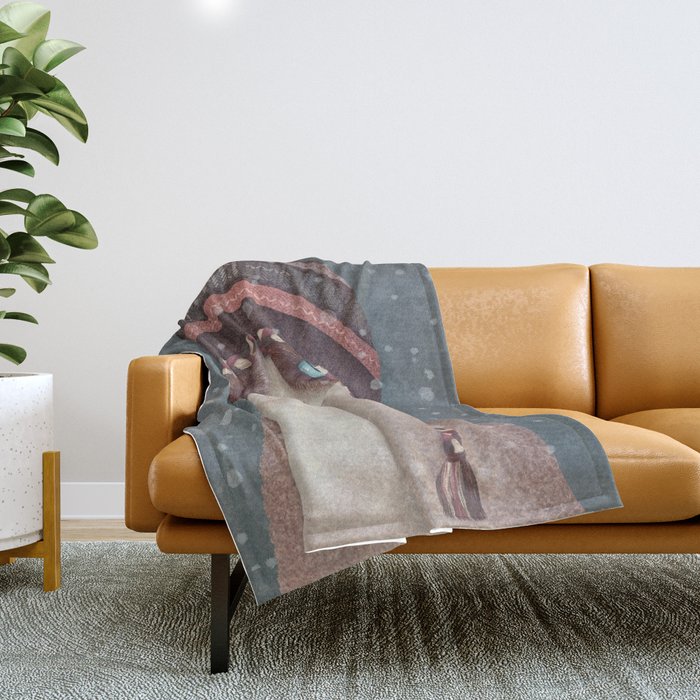 Christmas cat throw new arrivals blanket