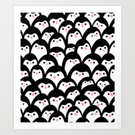 Penguin Family  Art Print