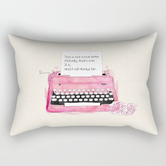 This is not a love letter. Rectangular Pillow