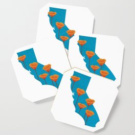 California Poppy Coaster