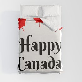 happy canada day Duvet Cover