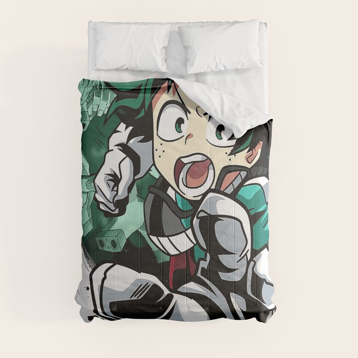 MIDORIYA IZUKU / DEKU MY HERO ACADEMIA Comforter by Tanisha Burch