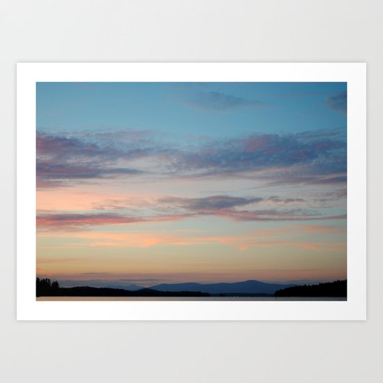 Mountains and Skies Art Print