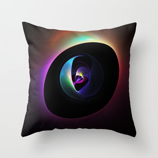 Alien's in Space Capsule Throw Pillow