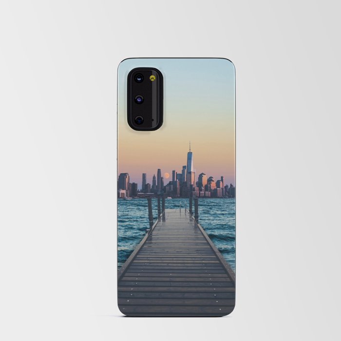 New York City Sunset and Moon Android Card Case