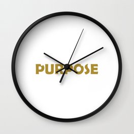 Powered By Purpose Wall Clock