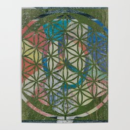 The Tree in The Flower Of Life Poster