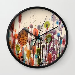 je suis là Wall Clock | Nature, Pattern, Painting 