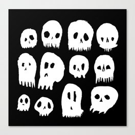Spooky Skulls Canvas Print