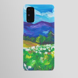 Summer Mountain Landscape Painting Android Case