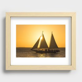 Sunset Cruise in Key West Recessed Framed Print