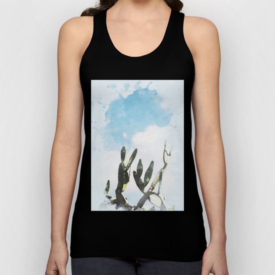 Cactus & Sky #society6 #decor #buyart Unisex Tank Top