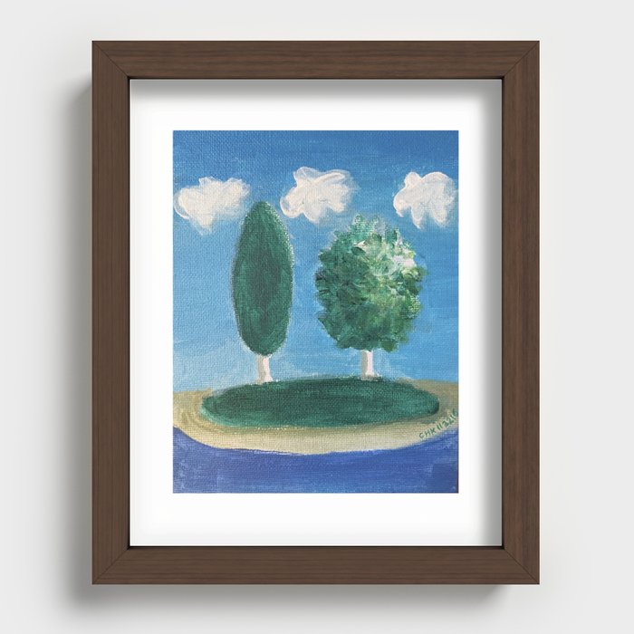 Tree Island Recessed Framed Print