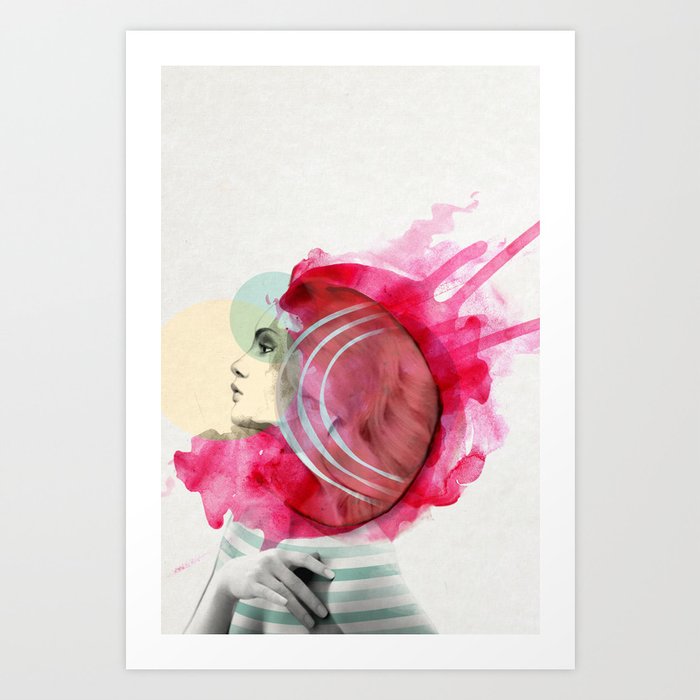 Bright Pink Art Print by Jenny Liz Rome | Society6