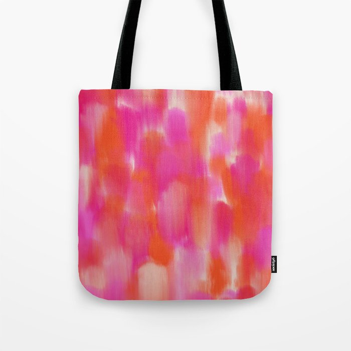 Abstract Fuchsia Pink Brushstrokes i Tote Bag