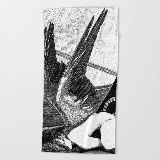 asc 638 - L'ange incarné (The earhtly angel) Beach Towel