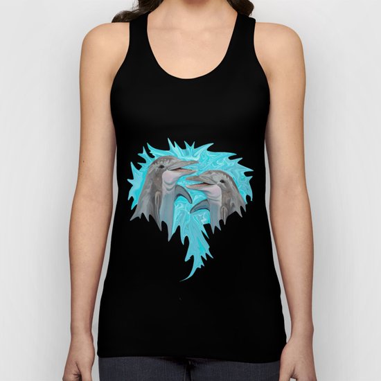 Dolphin Chatter Unisex Tank Top