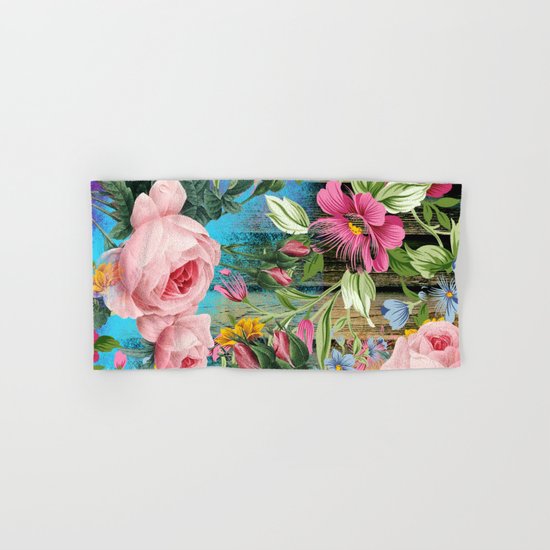 Vintage Flowers #9 Hand & Bath Towel