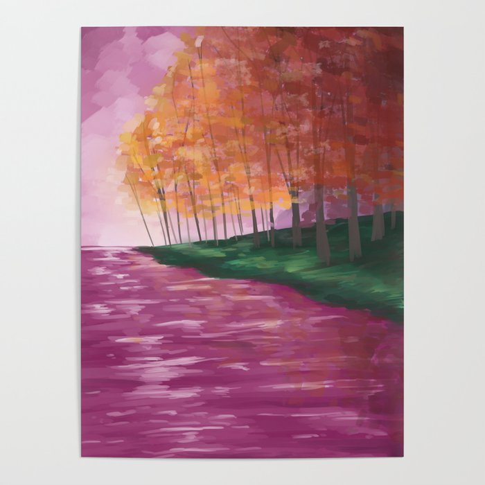 Autumn Waters Poster