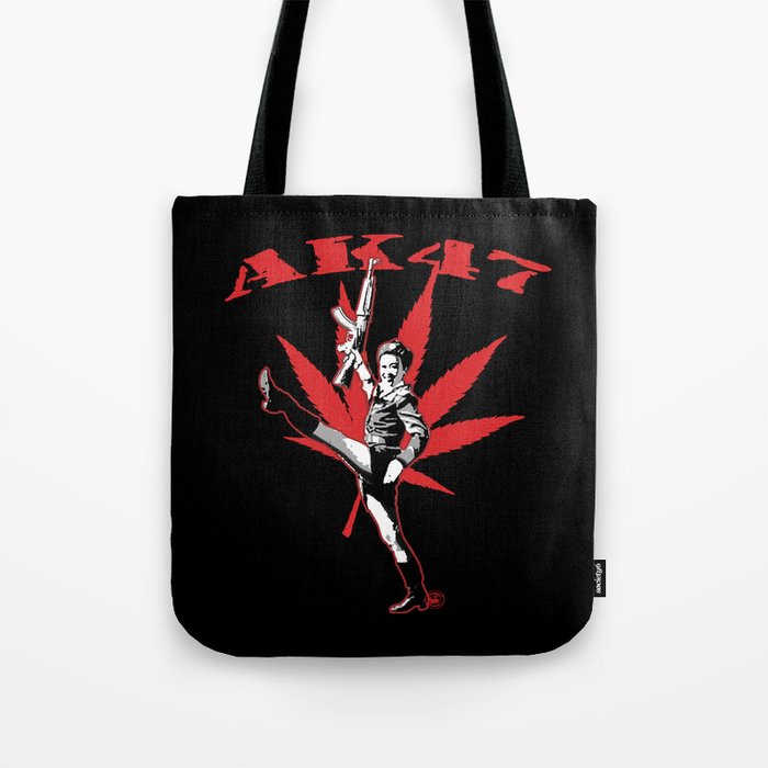 AK47 Label Design Tote Bag