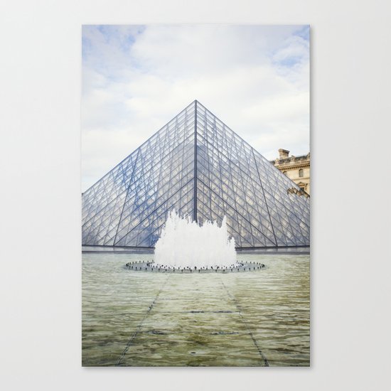 Louvre Pyramid Paris France Canvas Print