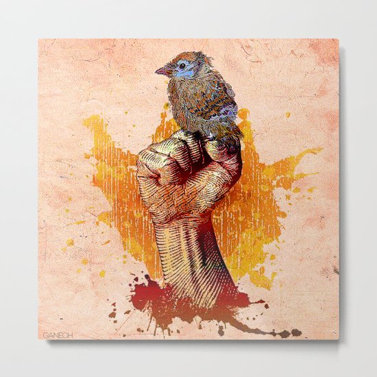 Strength and sweetness Metal Print