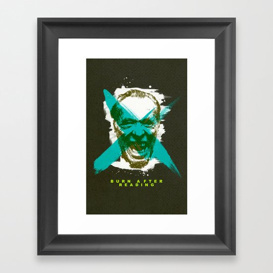 Burn After Reading | 2011 Collage Framed Art Print