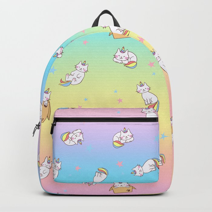 Unicorn Rainbow Cats Backpack