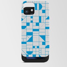 Abstract Pattern Blue iPhone Card Case