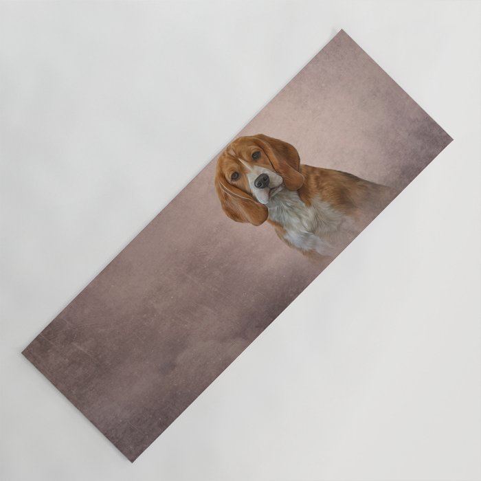Drawing Dog Beagle Yoga Mat