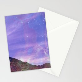 Mountain Landscape in Magical Film Soup Stationery Cards