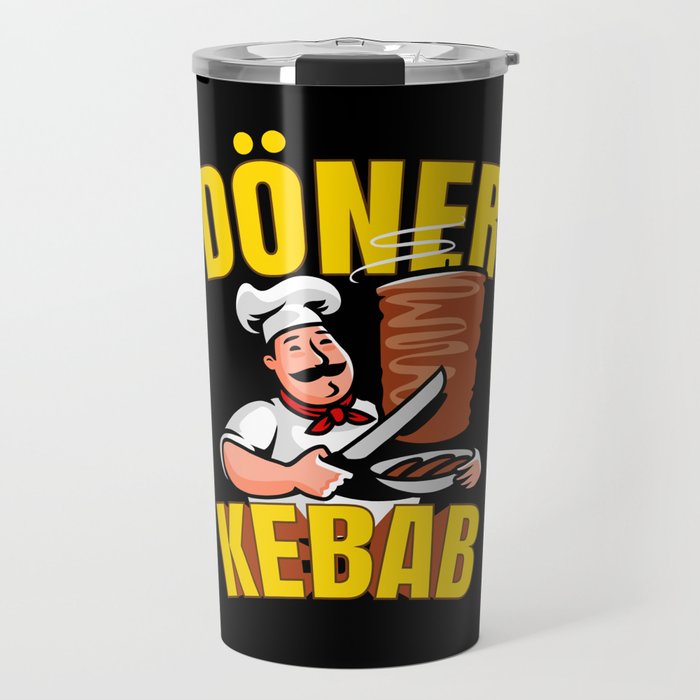 Döner Kebab Kebab Rotisserie Snack Travel Mug