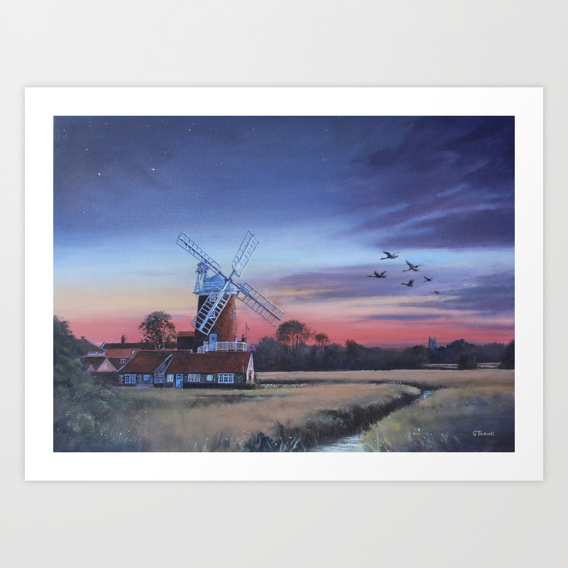 Cley Windmill Art Print By Timbo47 Society6