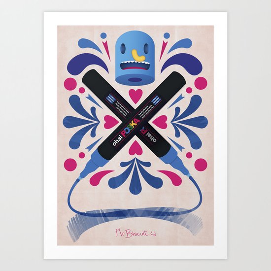 Poska 4 Life Art Print