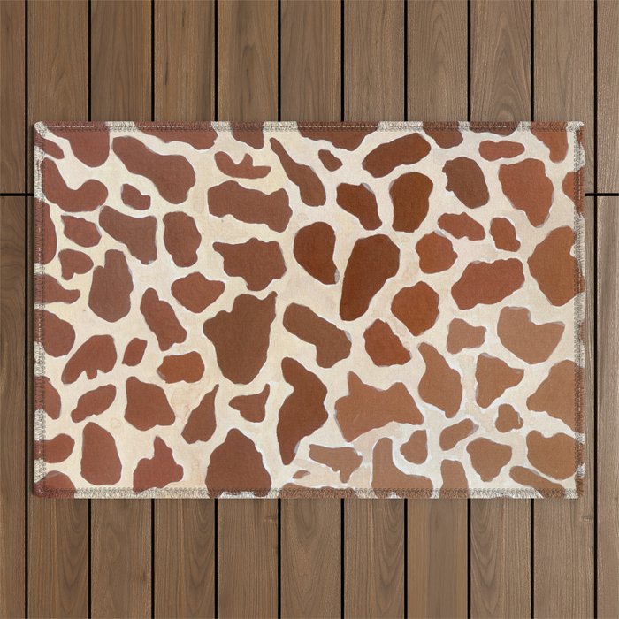 wild animals: giraffee pattern Outdoor Rug