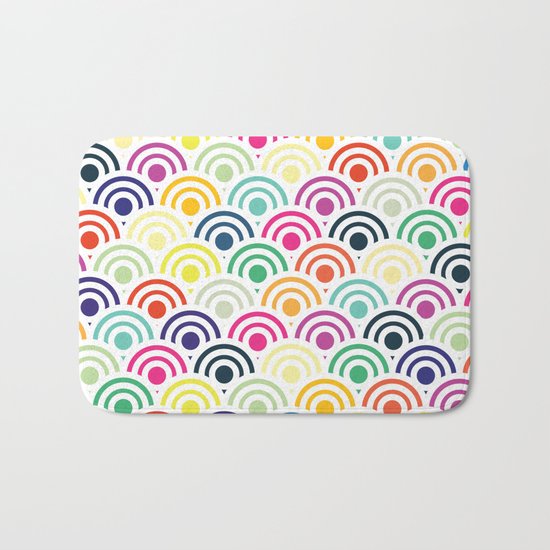 Colorful Circles II Bath Mat