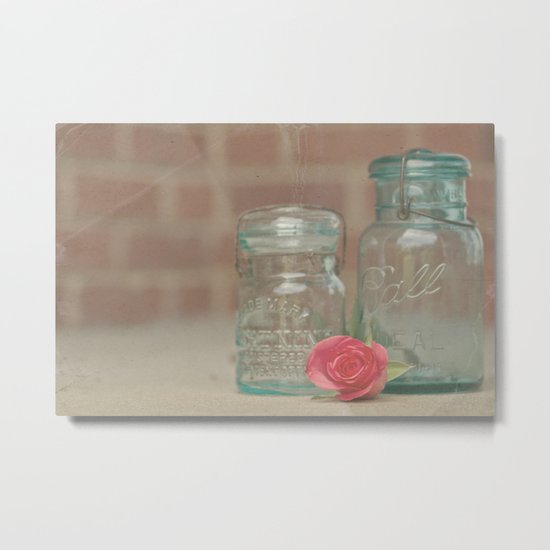 Vintage Ball Jars Metal Print