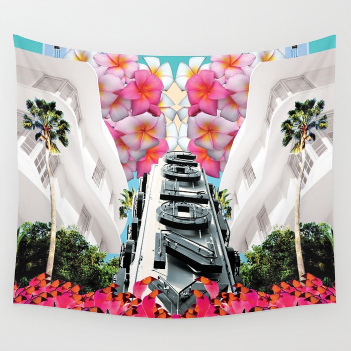Miami Deco Wall Tapestry by R/ E by Rachel Edmond  Society6