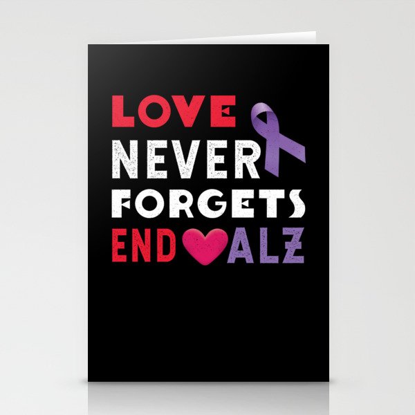 Love Remembers Alzheimer Alzheimer's Awareness Stationery Cards